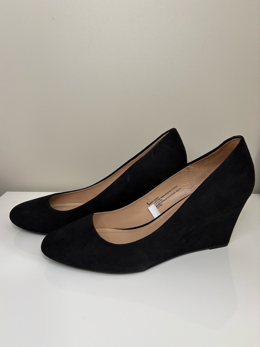 A New Day Classic Suede Wedge Heels